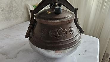 Идиш-аяк: Казан-скороварка (казан-каска) с герметичной крышкой и хомутным — 2