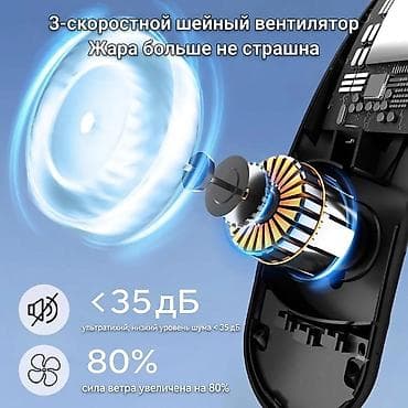 вентилятор на шею: Вентилятор Портативный, Безлопастной — 4