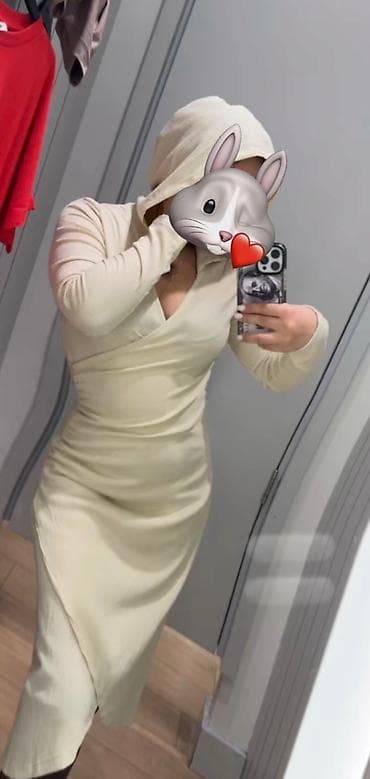 dress: Очень красивая женская платья с капюшоном весна -лето размер L-XL — 1