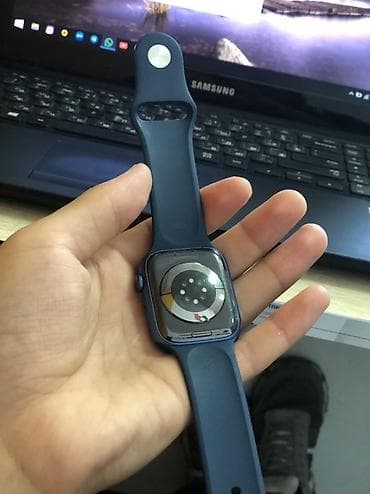 apple watch 5 бу: Apple Watch, алюминиевый корпус 45 мм, цвет синий (Midnight/Blue) — 5