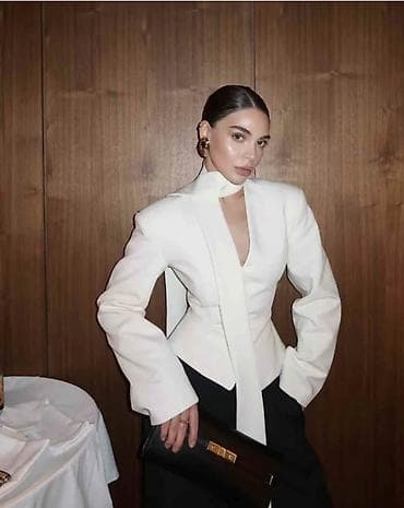 нелеквид: Нелеквид товар!!!!! Женский жакет-корсет белого цвета - Архитектурный — 2