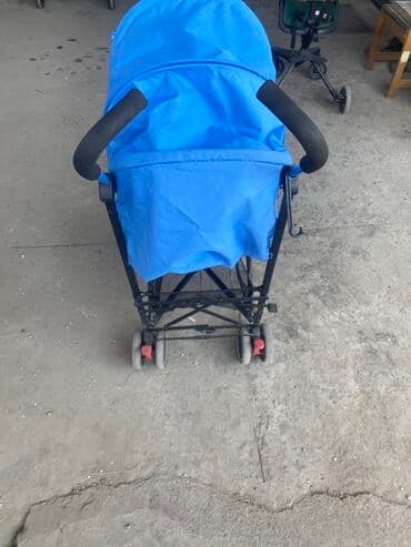 прогулочные коляски cam: Коляска, цвет - Голубой, Б/у — 2