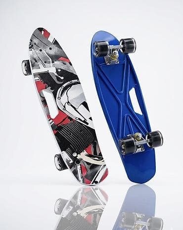 Пенниборд пластиковый компактный - Дека из прочного пластика с