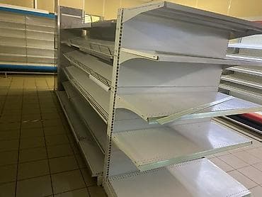 сканеры a3: Витрины, стеллажи, полки торговые металлические б/у, полка магазинная — 2