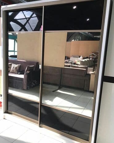 купить навесной кухонный шкаф: Шкаф Купе «Чёрный акрил», хорошого качества Ширина 1.80, высота 2.10 — 1