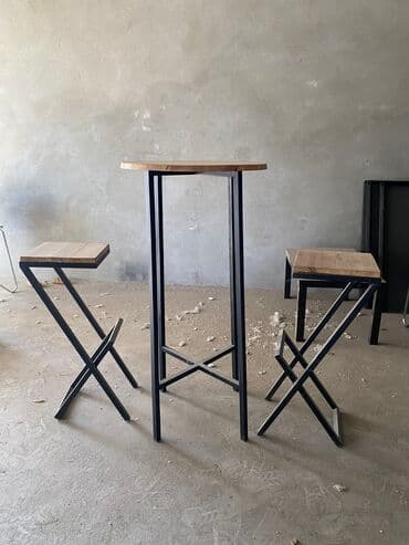 Стол и стул для кафе, Б/у, Самовывоз at lalafo.kg Стол и стул для кафе, Б/у, Самовывоз