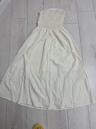 Личные вещи: Летнее платье-комбинация с подкладом БЕЛОЕ ПЛАТЬЕ 500с. Коричневый — 1