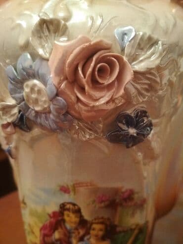 большая ваза: Ваза, новая, фарфор, "Мадонна", эксклюзив, уже антиквариат, очень — 4