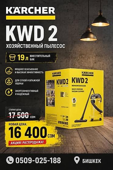 karcher пылесос: Проводной Автопылесос, Новый, Платная доставка — 1