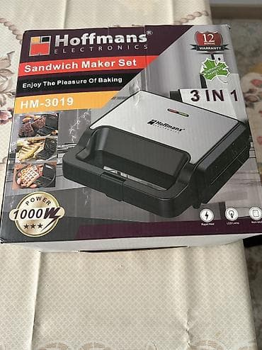 electro: Сэндвич-мейкер Hoffmans Electronics HM-3019 3-в-1 Грильница — 2