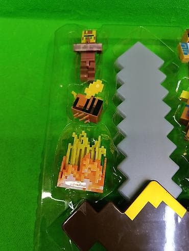 Детский мир: Майнкрафт игрушки персонажей в комплекте🌟 Комплектация товара: меч — 5