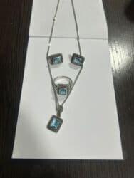 набор пандора: Набор серебрянный с натуральным топазом, кольцо 18р — 1