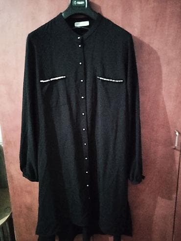 черная рубашка: Рубашка-платье — 1