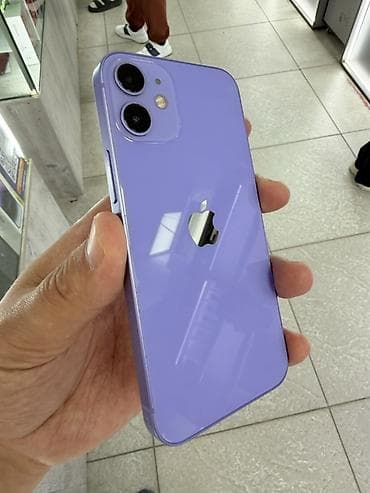 iphone osh: IPhone 12 mini, Б/у, 128 ГБ, Защитное стекло, Чехол, В рассрочку, 100 % — 2