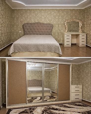 обувница пластиковая: Спальный гарнитур, Двуспальная кровать, Шкаф, Кыргызстан, Самовывоз, цвет - Бежевый — 1