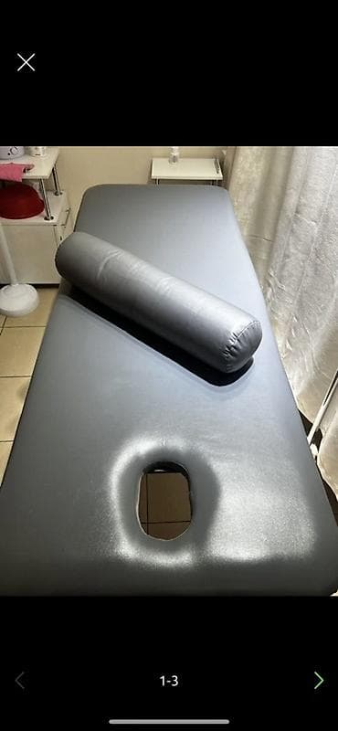 Массажный стол с отверстием для лица и валиком - Стационарный стол