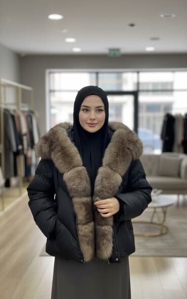 прокат мужских костюмов [возьми на прокат] бишкек фото: Пуховик, Короткая модель, С капюшоном, L — 1