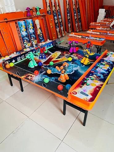 Даяр бизнес: Аркадный игровой стол «Бой роботов» с фигурками и светомузыкой - — 2