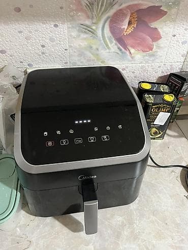 frye: Аэрогриль (фритюрница без масла) Midea с сенсорной панелью - Бренд — 3
