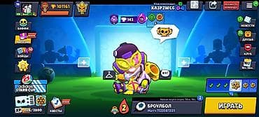 Видеоигры и приставки: Игровой аккаунт Brawl Stars Основное: - Трофеи: 101 161 (рекорд — 1