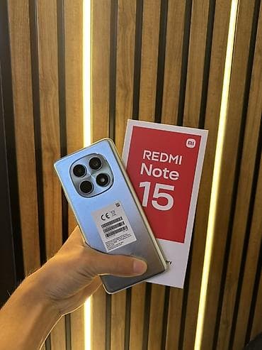 Redmi, Redmi Note 15, Б/у, 256 ГБ, цвет - Серебристый, 2 SIM