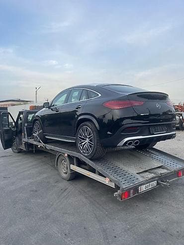 х5 е70: Mercedes-Benz GLE Coupe (AMG пакет) — черный кросс-купе на эвакуаторе — 1