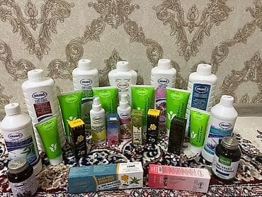 Набор продукции Ersağ для дома и личной гигиены. На фото представлены