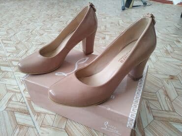 туфли беж цвет: Красивые бежевые туфли) новые. Одевали один раз на выпускной. Очень — 1