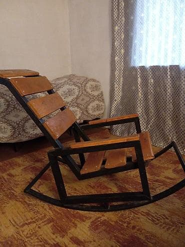Кресла-качалки: Кресла-качалка, Б/у, Самовывоз, цвет - Коричневый — 7