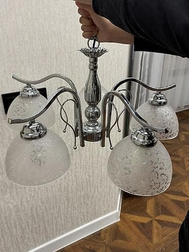 люстра: Стильный набор из 2-х люстр: Потолочная люстра и Подвесная люстра с — 2