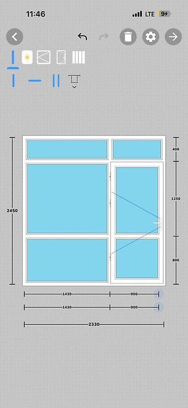 Үй жана бакча: Пластиковое окно/витраж с верхними фрамугами и створкой - Общие — 1