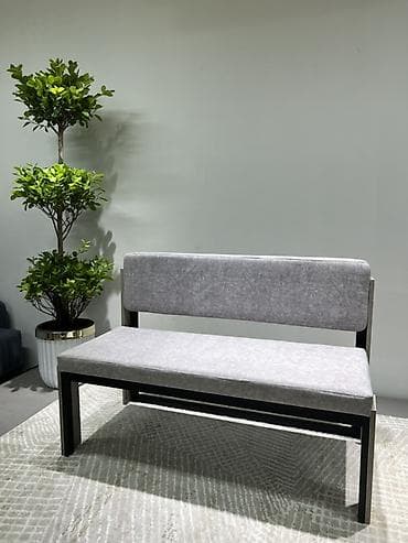 small table: Банкетка, Без полок, цвет - Серый — 2