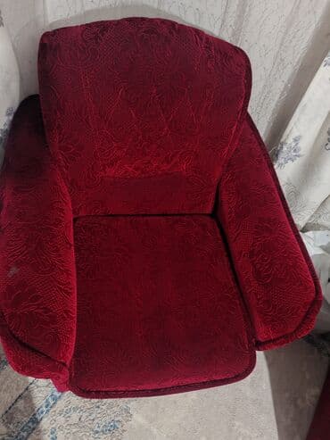 кухонные гарнитуры бишкек цены: Комплект мягкой мебели в бархатистом велюре бордового цвета с — 14