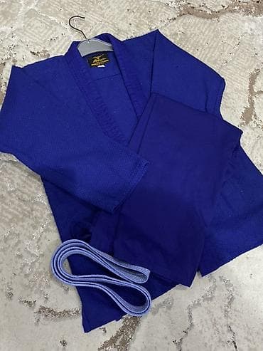 аниме меч: Синий кимоно для дзюдо/джиу‑джитсу Mizuno. Комплектация: - Куртка из — 2