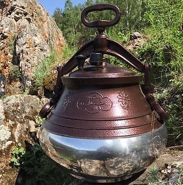 ско: Чугунный афганский казан-скороварка с герметичной крышкой Описание: - — 5