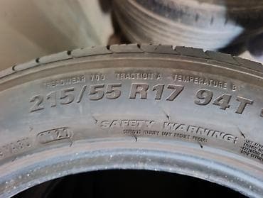 w210 55: Шины 215 / 55 / R 17, Лето, Б/у, Комплект, Легковые, Корея, Kumho — 3