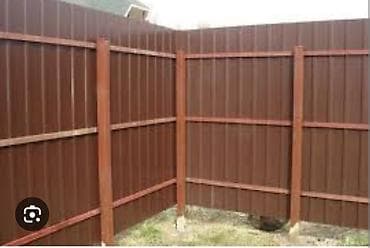 Металлические заборы: Металлический забор, Полимерный профнастил, Двусторонний, Новый, Бесплатный выезд, Гарантия — 1