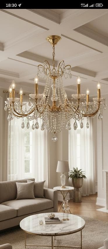 Предлагаем услуги по установке и ремонту люстр. Услуга включает