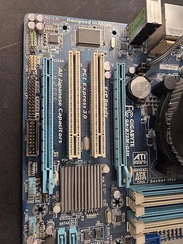 celeron n4500: Материнская плата для ПК, Б/у, Gigabyte, LGA1155, Micro-ATX — 3