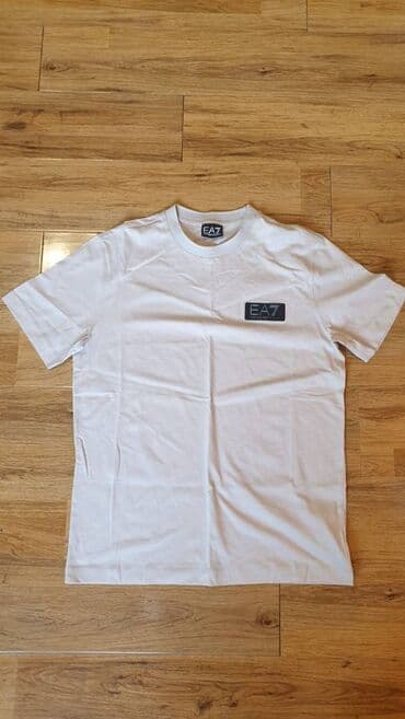 Мужская футболка, M, Emporio Armani 7, Новый, цвет - Бежевый, Самовывоз