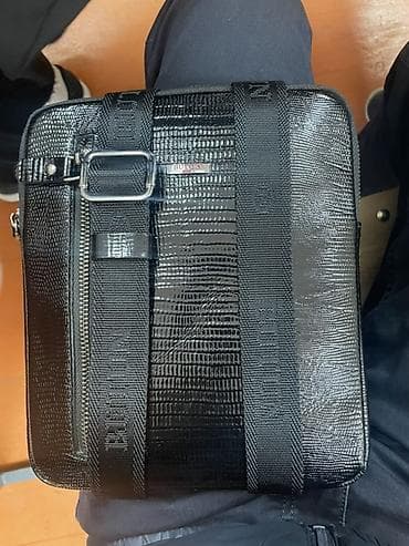 Классическая сумка, Butun, Материал: Экокожа, Регулируемый ремень, Мужские