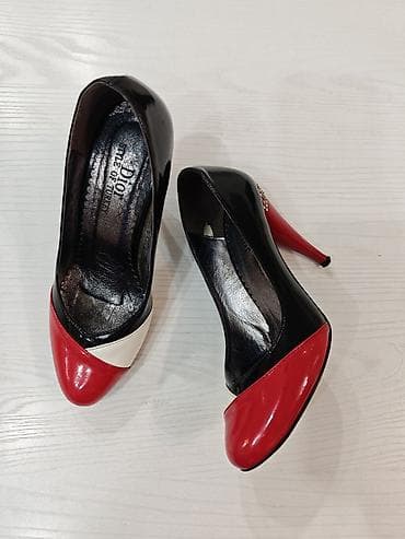 кызыл кия кыз: Туфли, 35, Dior, Колдонулган, түсү - Кара — 1