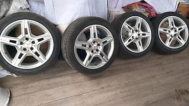 Колеса в сборе R 18, Лето, Б/у, Комплект, Легковые, Литые, отверстий - 5 at lalafo.kg Колеса в сборе R 18, Лето, Б/у, Комплект, Легковые, Литые, отверстий - 5