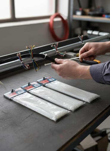 инструмент для кузовного ремонта: Представляем набор пластиковых кабельных стяжек белого цвета. Эти — 1