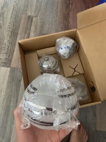 полусферы: Плафоны для светильника (набор) 4 шт - Материал: матовое стекло с — 2