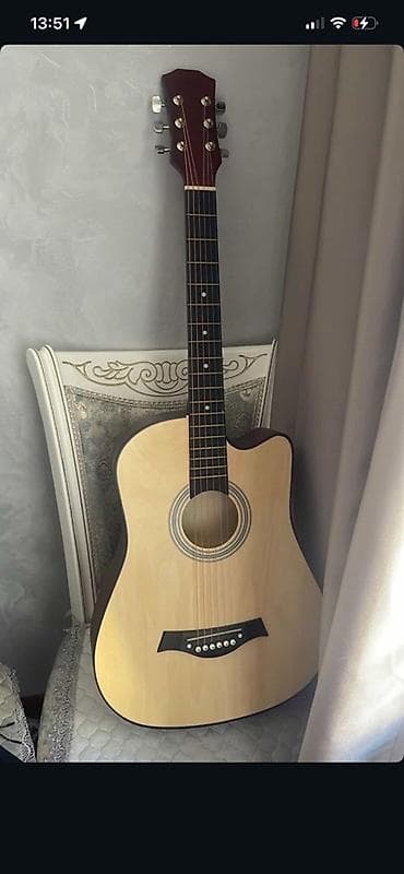 Гитары: Акустическая гитара с вырезом (cutaway), дредноут. - Корпус — 1