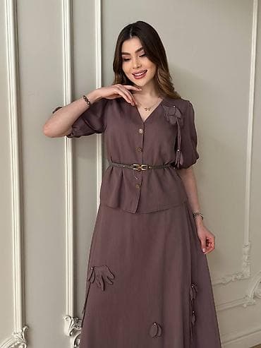 Жеке буюмдар: Женский Костюм с юбкой My Twins (модель 259614 TAKIM) - Бренд: My — 5