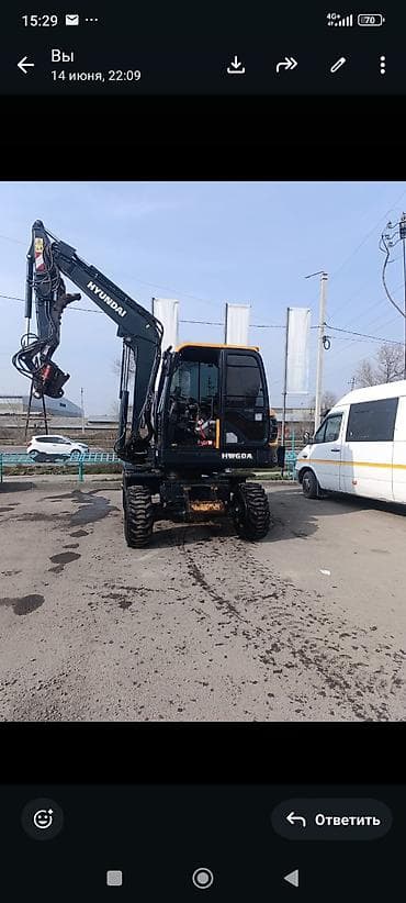 Экскаватор, Hyundai, 2020 г., Колесный