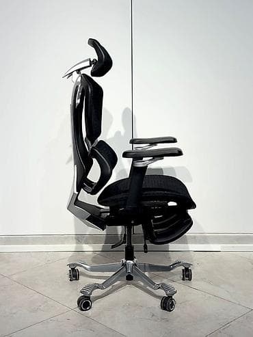 office table: Офисное кресло, Новый, С колесиками, цвет - Черный, Бесплатная доставка — 3