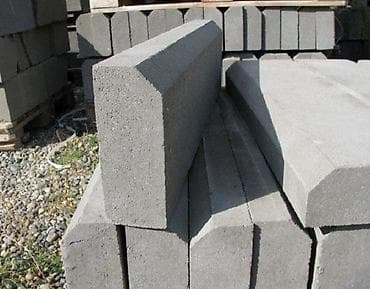 Тротуарный бордюр, Бетонный, Другие особенности, 1000